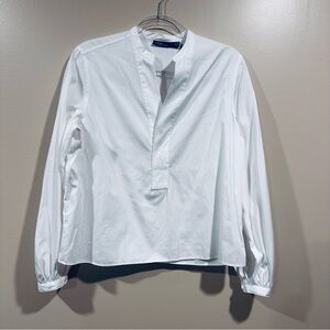 Polo Ralph Lauren Boxy Fit Cotton Blouson-Sleeve Shirt 8